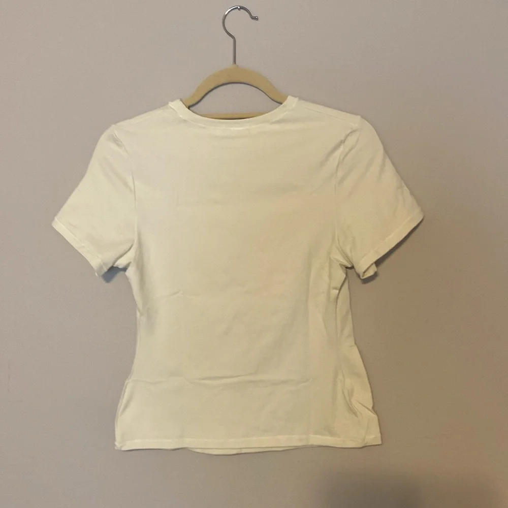 Skims Bone Fitted Short Sleeve Jersey T-Shirt - Picture 4 of 5